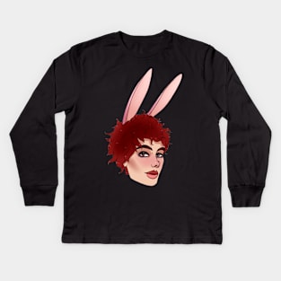 Bunny YUNGBLUD fanart Kids Long Sleeve T-Shirt